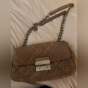 Michael Kors suede handbag